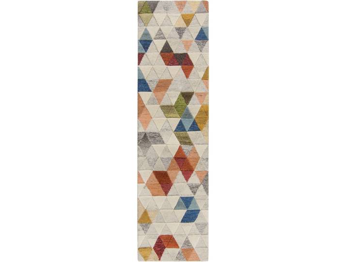 Teppich Murqa Multi Symmetrie Wolle 60 x 230 cm