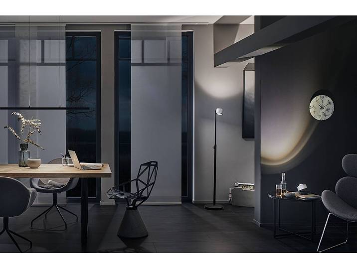 Pendelleuchte Lento 100 x 2 x 3cm Schwarz/Schwarz Aluminium, lackiert Polycarbonat LED LED-Platine