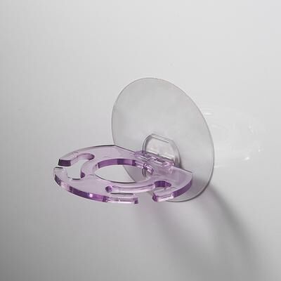 Market Central Self Adhesive Toothpaste Dispenser Wall Mounted Toothbrush Holder Organizer purple