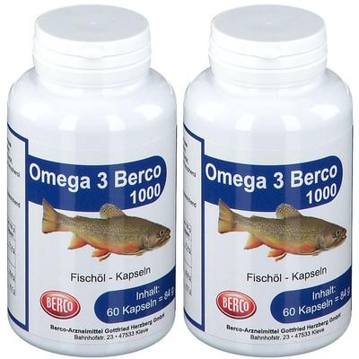 Omega 3 Berco 1000Mg x2 2x60 St Kapseln