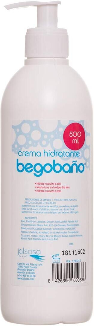 Begobaño Moisturizing Cream 500 ml