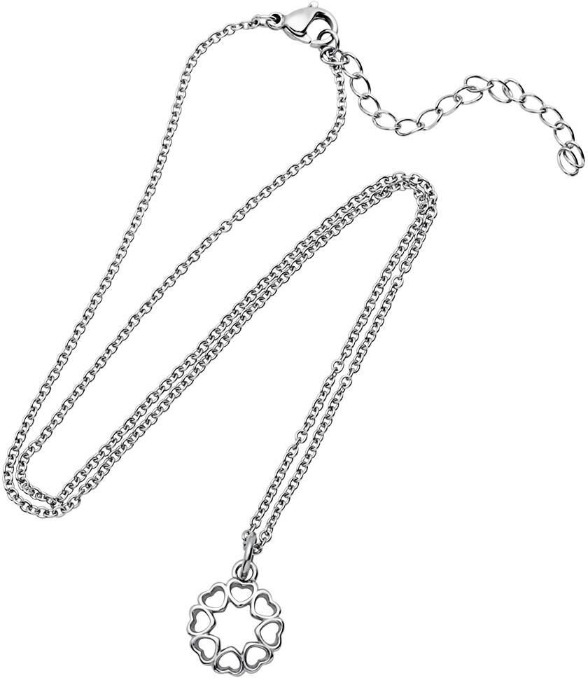 Unique Edelstahlcollier mit Anhänger silber