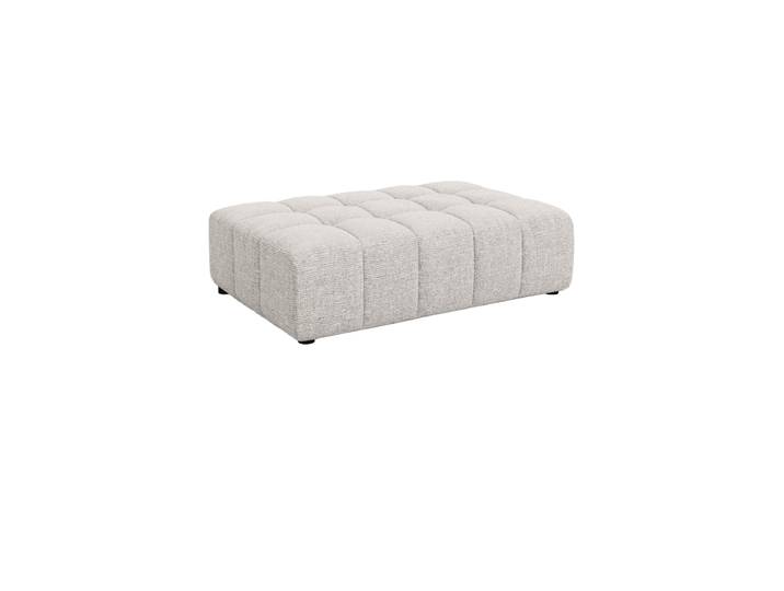 Design Sitzpouf „Chicago“ Chenille Hellgrau chosen by Bloomingloft