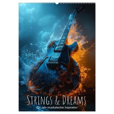 Strings & Dreams: Ein Jahr musikalischer Inspiration (Wandkalender 2027 DIN A2 hoch), CALVENDO Monatskalender