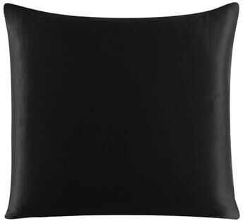 Uplifted Finds Pure Silk Pillowcase With Zipper Closure Soft Luxury Pillow Cover 70 X 70 Cm black