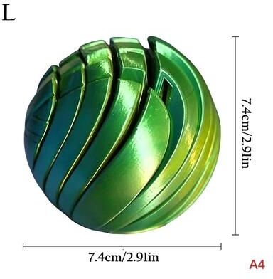 Uplift Essentials Slime Ball Twistsphere Fidget Toy green L
