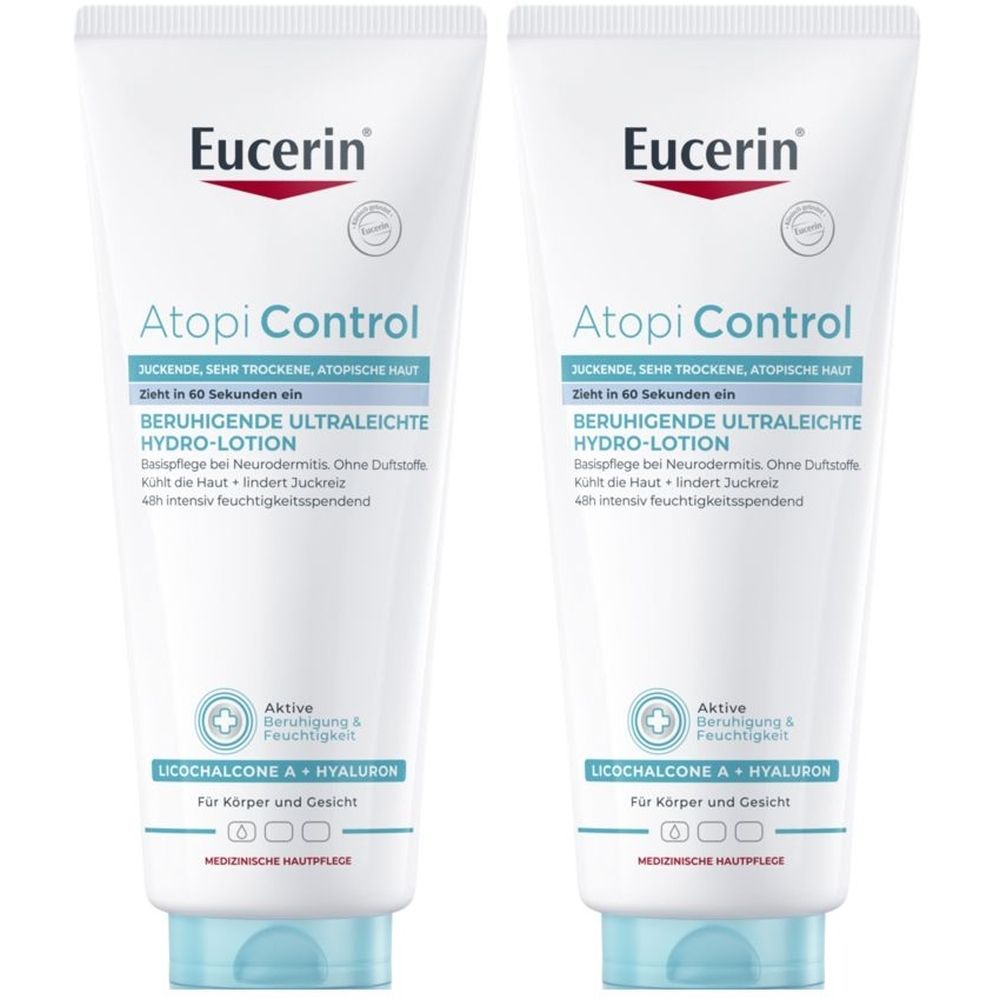Eucerin AtopiControl Beruhigende Ultraleichte Hydro-Lotion x2 2x400 ml Lotion