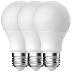 Aktion: Nur noch angezeigter Bestand verfügbar:    3er-Pack Nordlux E27 LED-Leuchtmittel matt 806lm 9,4W wie 60W warmweiß