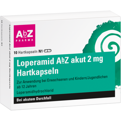 AbZ Pharma GmbH LOPERAMID AbZ akut 2 mg Hartkapseln 10 St 16754333