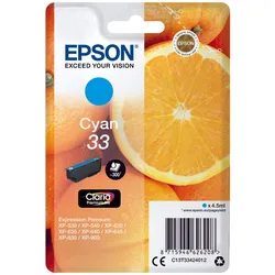 Epson Original 33 Orange Druckerpatrone - cyan (C13T33424012)