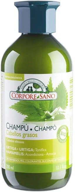 Corpore Sano CHAMPÔ CABELOS OLEOSOS URTIGA E HAMAMELIS 300ml