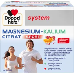 Doppelherz system MAGNESIUM + KALIUM CITRAT 40 St Granulat