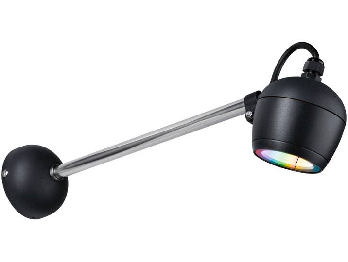 LED Gartenleuchte PAULMANN Outdoor 230V Wall Kikolo RGBW ZigBee , grau (anthrazit), H:9cm T:41,6cm Ø:9cm, Leuchten, LED Gartenleuchte, ZigBee RGBW