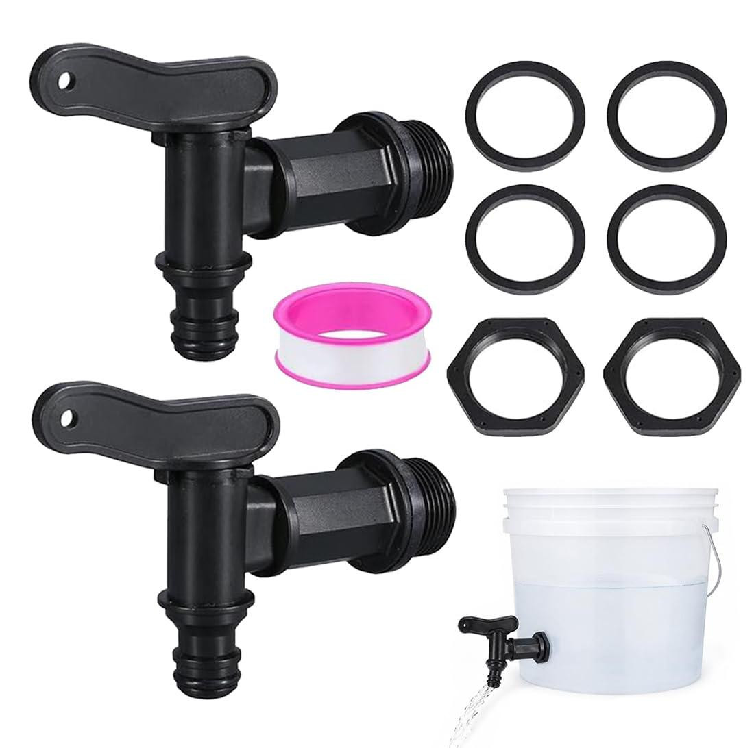 Selius Set van 2 kunststof kranen voor jerrycan 3/4 BSP