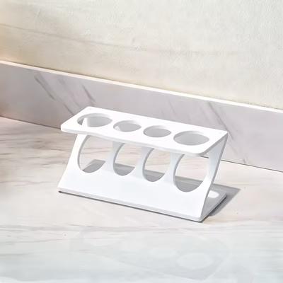 PRiME Draining Toothbrush Holder And Multipurpose Bathroom Organizer white