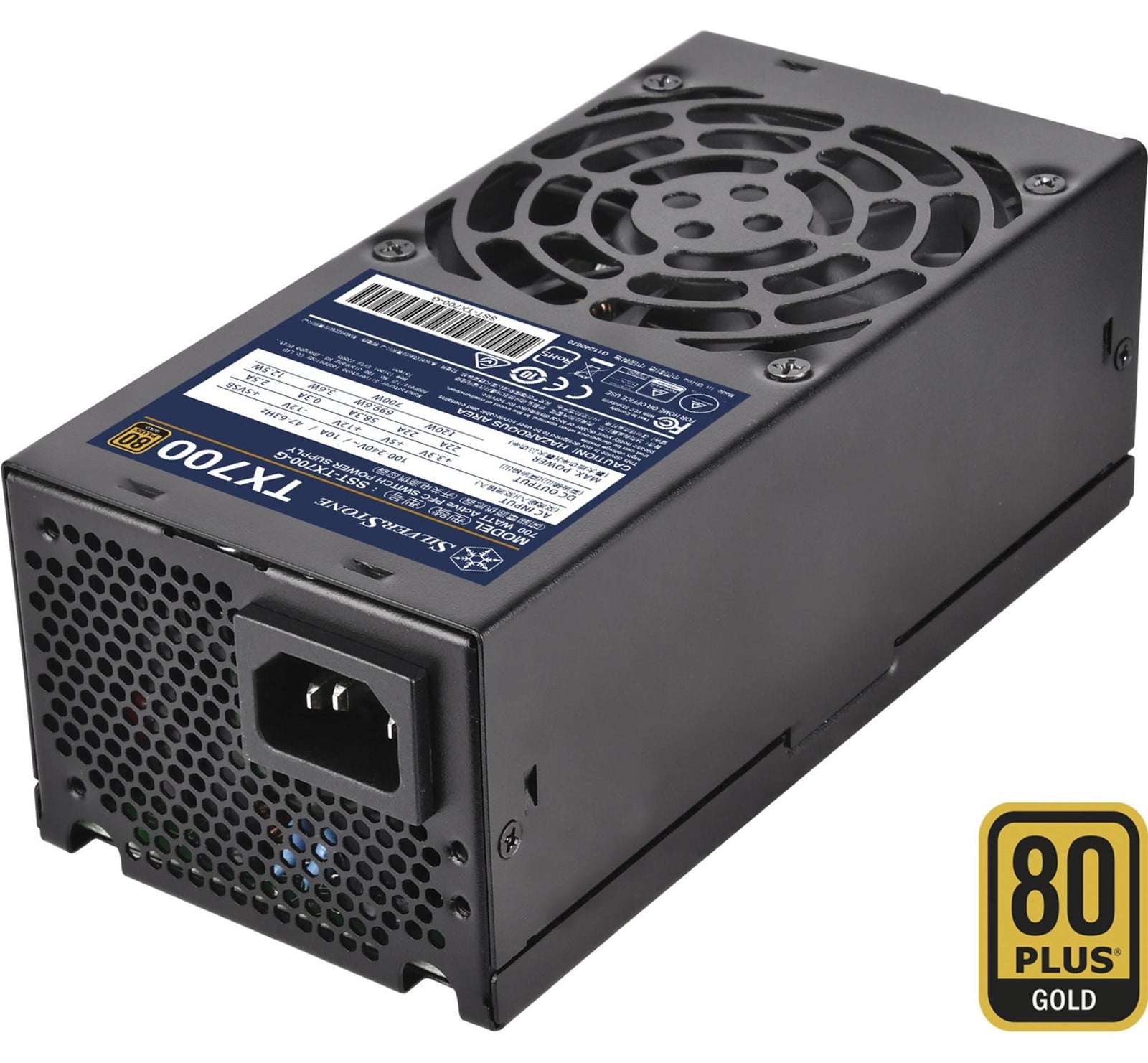 Silverstone SST-TX700-G 700W voeding, zwart, 2x PCIe