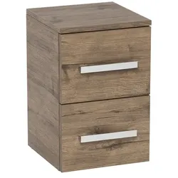SAT Cube Way Badezimmerschrank niedrig 32,5x49,3x33 cm Wellington Eiche CUBE3CHN32DW