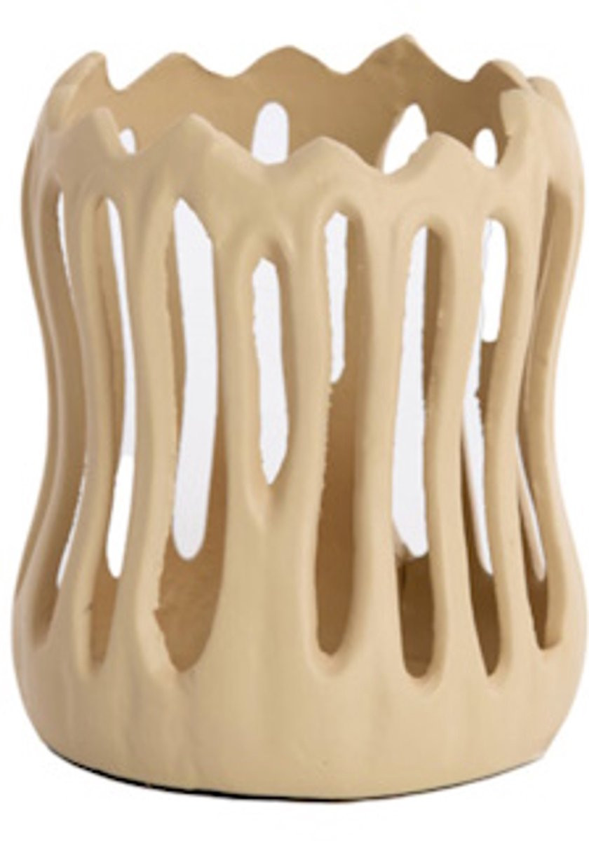 Light & Living Waxinelichthouder Tivoli mat zand Ø11 x 13 cm