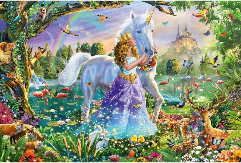 Puzzle 150 pcs Princesse avec sa Licorne - Puzzles Schmidt