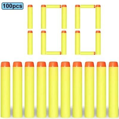 Uplifted Finds Refill Darts Bullets For Nerf N Strike Elite Series Blasters 100 Pcs Yellow