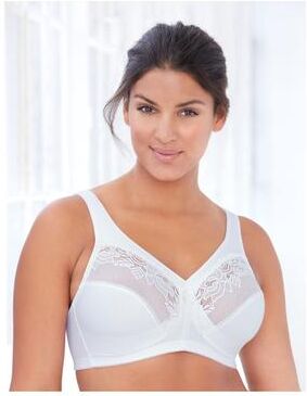 Plus Size Women's Full Figure Plus Size Magiclift Minimizer Bra Wirefree #1003 Bra by Glamorise in White (Size 36 H)