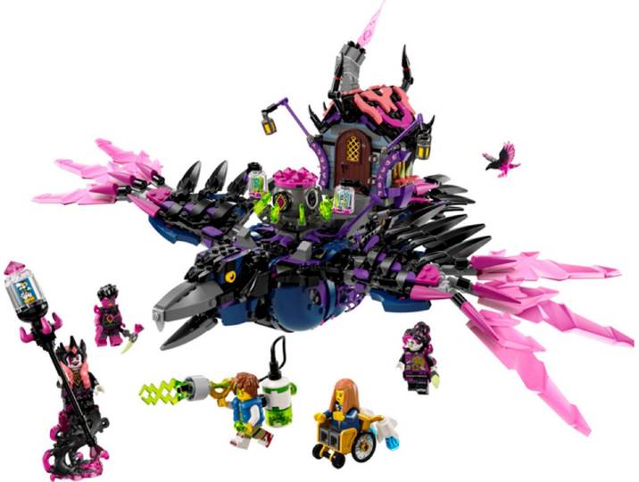 LEGO® DREAMZzz™ Der Mitternachtsrabe der Nimmerhexe Konstruktionsspielsteine, (Der Mitternachtsrabe der Nimmerhexe, Klemmbausteine), Made in Europe
