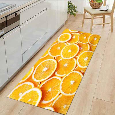 LightInthebox Fruits Kitchen Mat Non-Slip Oil Proof Floor Mat Rug Indoor Outdoor Mat Bedroom Decor Bathroom Mat Entrance Rug Door Mat