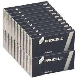 200x Procell AAA MN2400 Micro Batterie