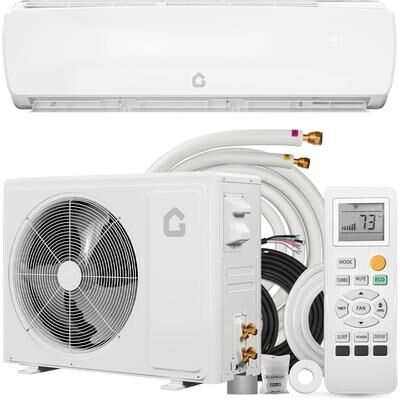 Yun 12000 BTU Mini Split Air Conditioner with Heat Pump, 19 SEER Ductless AC for 750 Sq.Ft, 115V