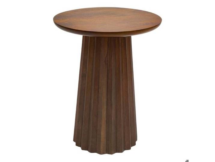 Table d'appoint Shelty ronde D.38cm marron - Atmosphera Créateur d'intérieur