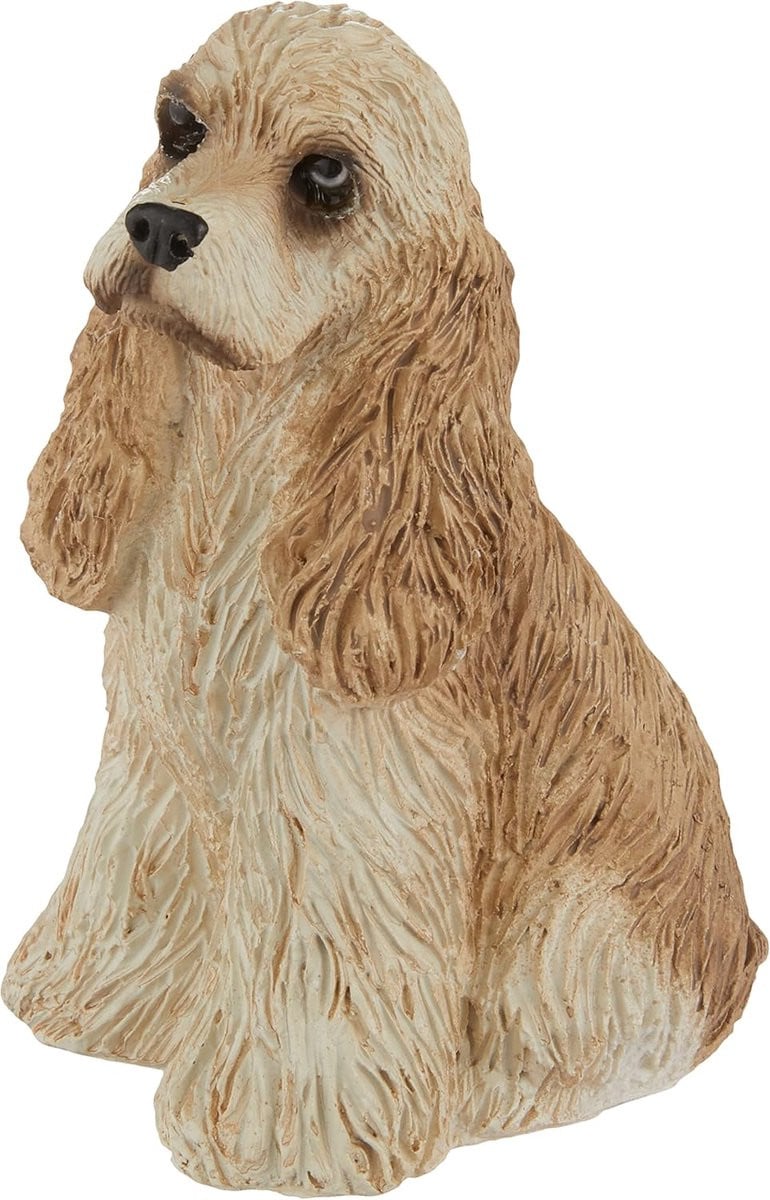 Wit dieren sculptuur huisdier beeldje voor woondecoratie