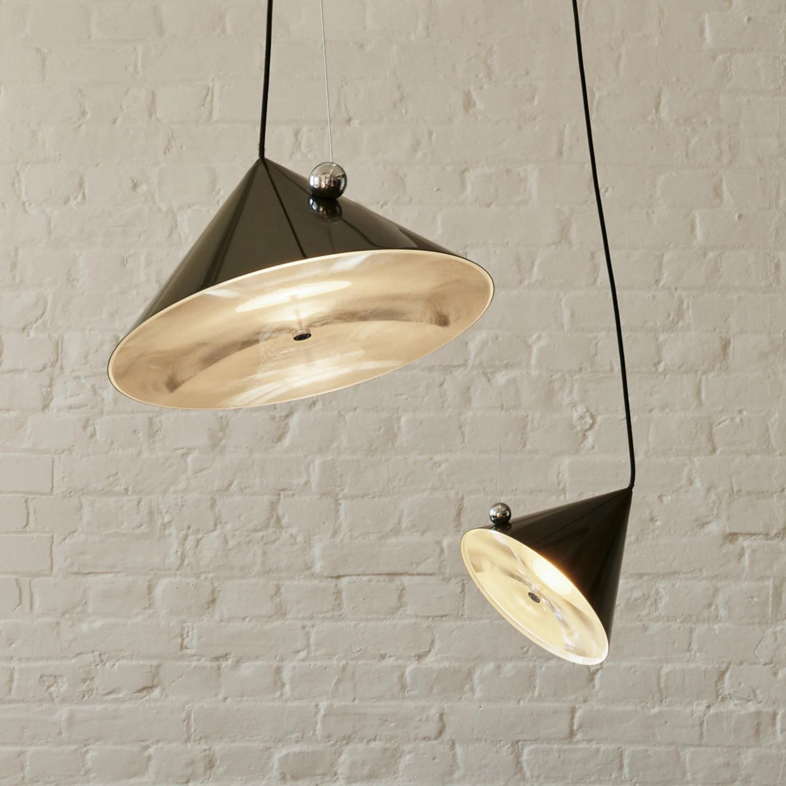 Tom Dixon Pose LED hanglamp groen metaal dimbaar Ø 43 cm