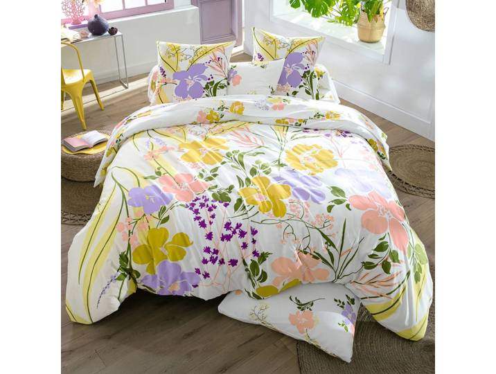 Housse de couette en coton multicolore 200x200cm