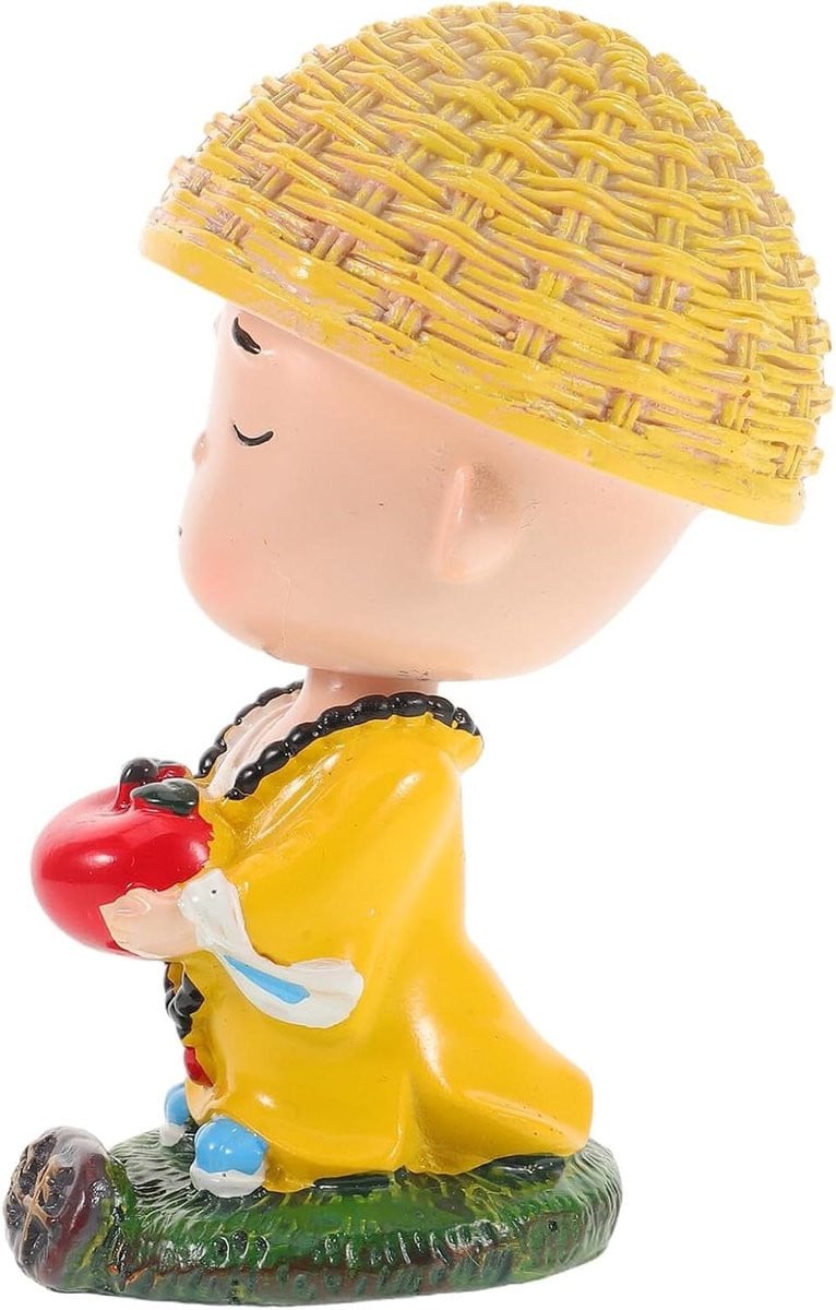 Boeddha Figuur Dashboard Decoratie Multicolor Hoogte: 11 cm