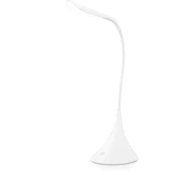 Bearware Schreibtischlampe LED Tischlampe, kabellos, flexibler Schwanenhals, geringer Verbrauch, mehrere Helligkeitsstufen, LED fest integriert