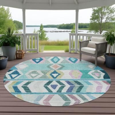 Addison Rugs Machine Washable Indoor/ Outdoor Global Bremen Chantille Rug