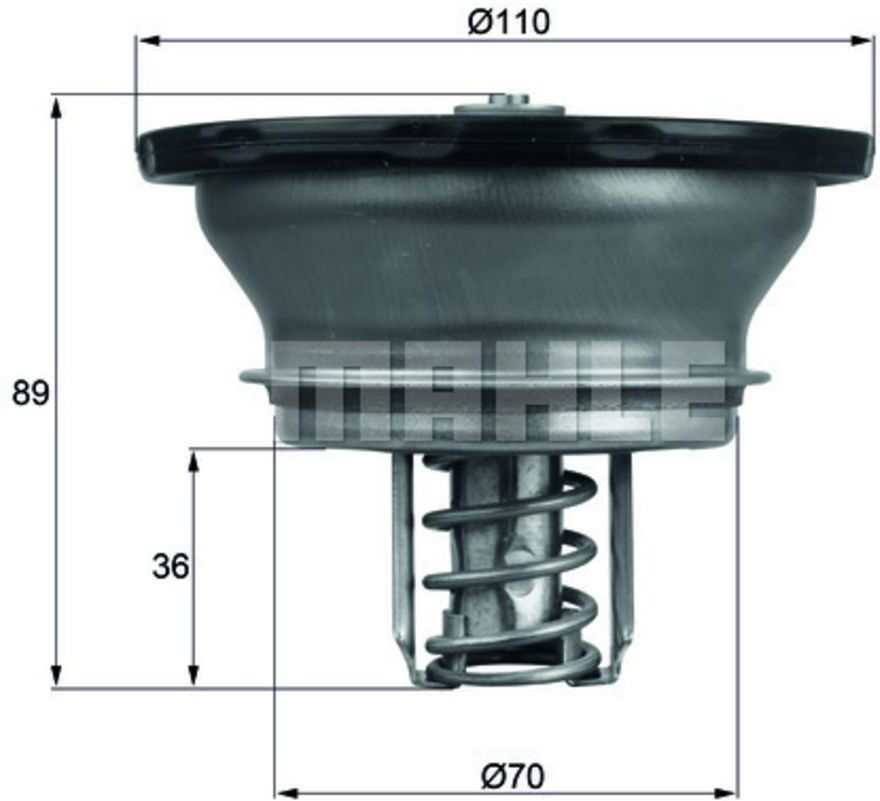 Mahle Termostato, refrigerante THD 3 82
