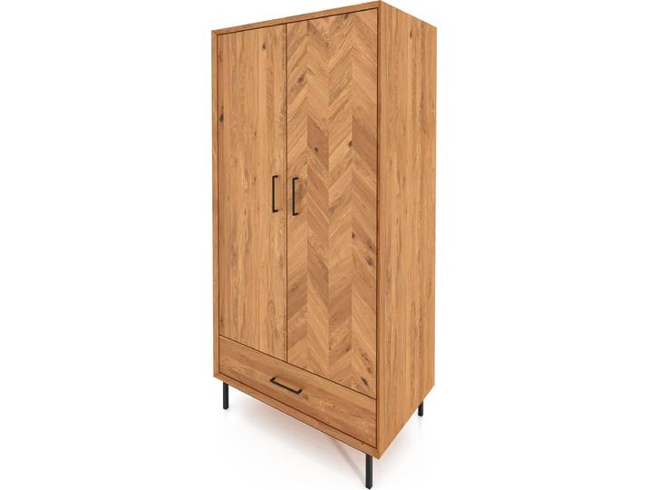 Kleiderschrank ABIES aus Massivholz, Naturgeölt