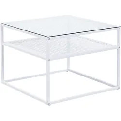 Wohnling, Couchtisch + Beistelltisch, Glas (60 x 60 x 45 cm)
