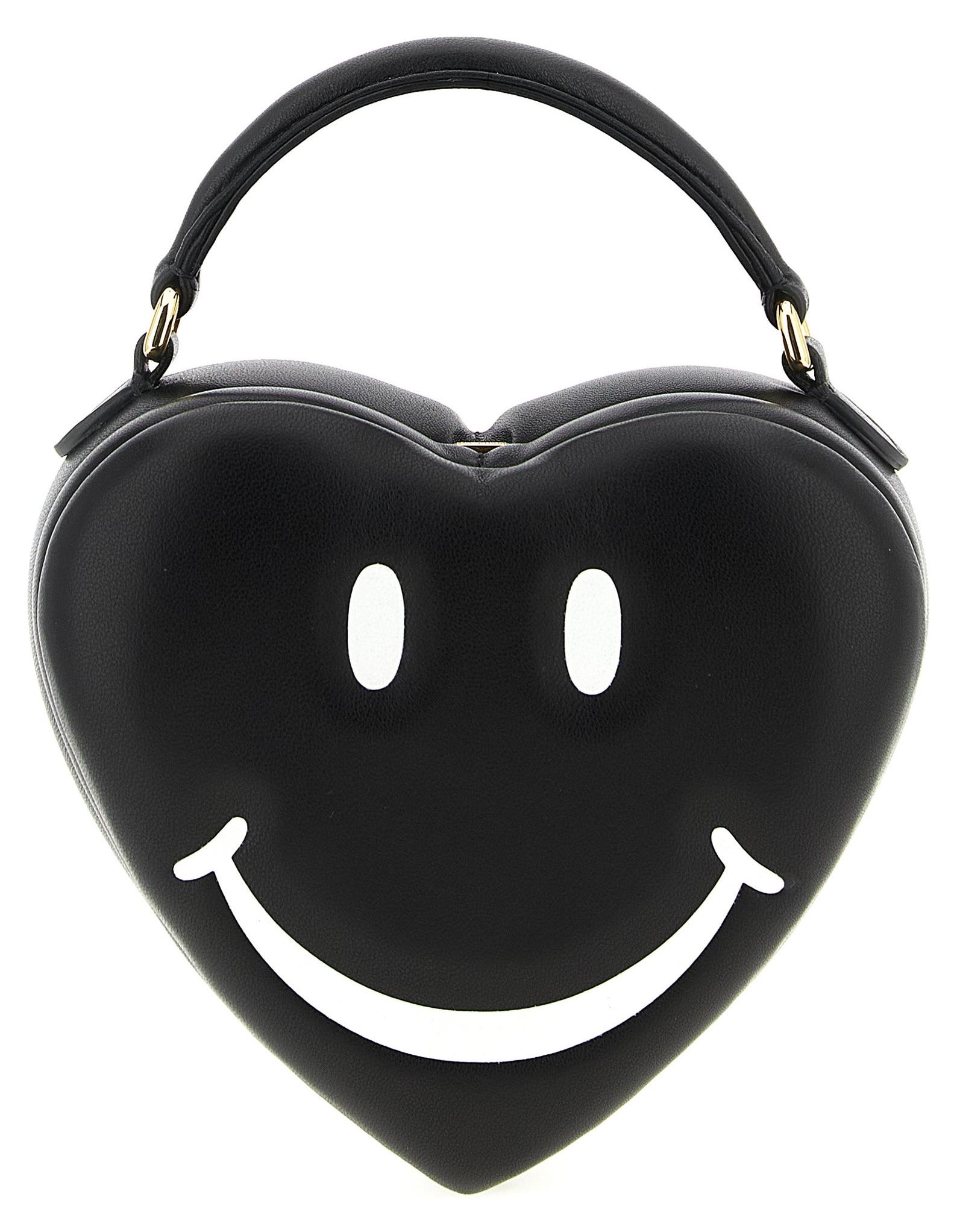Moschino Love Me Herz-Handtasche Polyester schwarz