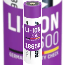 Ansmann 18650 9,36 Wh Spezial-Akku 18650 Li-Ion 3.7 V 2600 mAh 1307-0000
