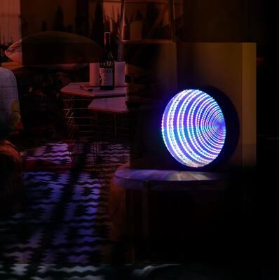 Inspired Finds LED Infinity Mirror Light Wall Or Table Mounted Decorative Lighting rgb 0 5w