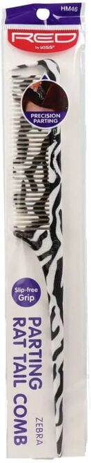 Kiss Zebra Parting Rat Tail Comb Peine