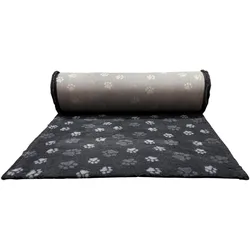 Companion ProFleece grå m. l.grå poter 100x75 cm (Hund, Katze), Hundebett + Katzenbett