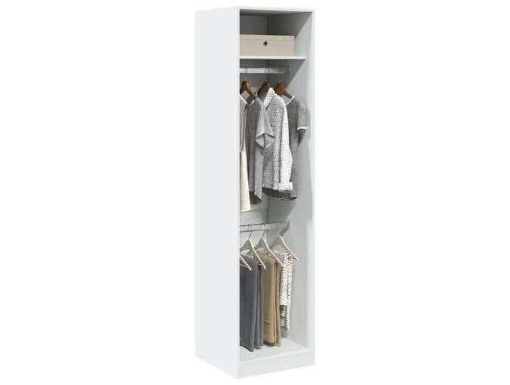 NEW 2026  Garde-robe/ARMORIE HAUTE Pour chambre Blanc 50x50x200 cm Bois d'ingénierie L4928