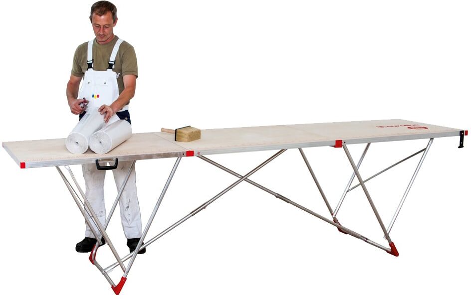 Euroline eurotap 810 Alu-Tapeziertisch 0,80m Breite 3,00m Länge