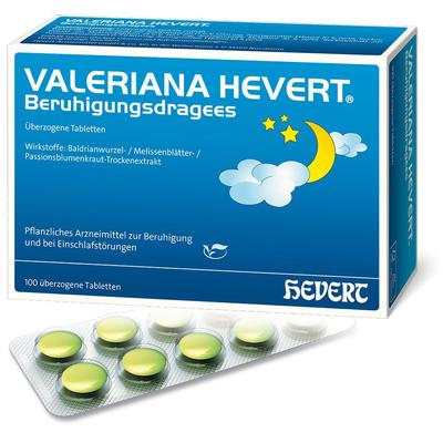 Valeriana Hevert Beruhigungsdragees 100 St Überzogene Tabletten