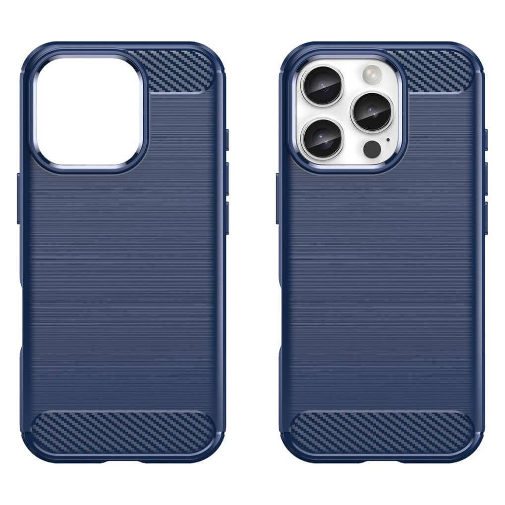 Cover-Discount iPhone 16 Pro Max - Metall Carbon Look Hülle (Apple iPhone 16 Pro Max) (52869383)