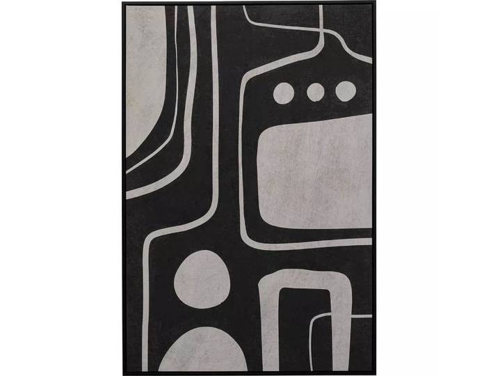 KARE Design - Leinwandbild Artistic Blacky 70x110, One Size, Schwarz