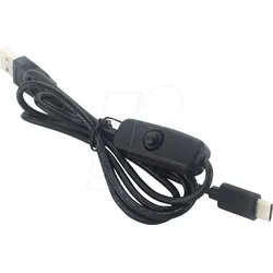 RPI CABLE USB-C - Raspberry Pi - Kabel mit Schalter, A-Stecker > USB-C-Stecker, 10